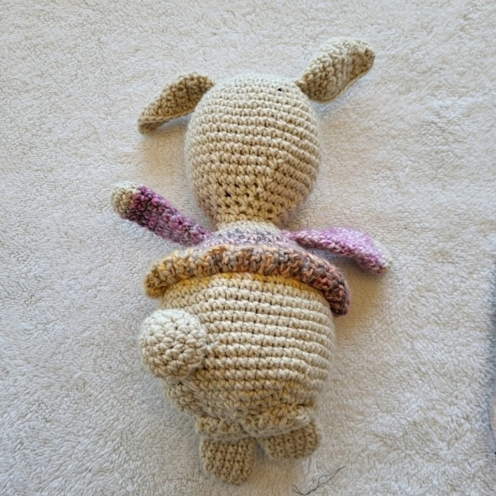 Hotsie Totsie Bunny Crochet Plushie 15 Inches, Christmas Stocking Ready
